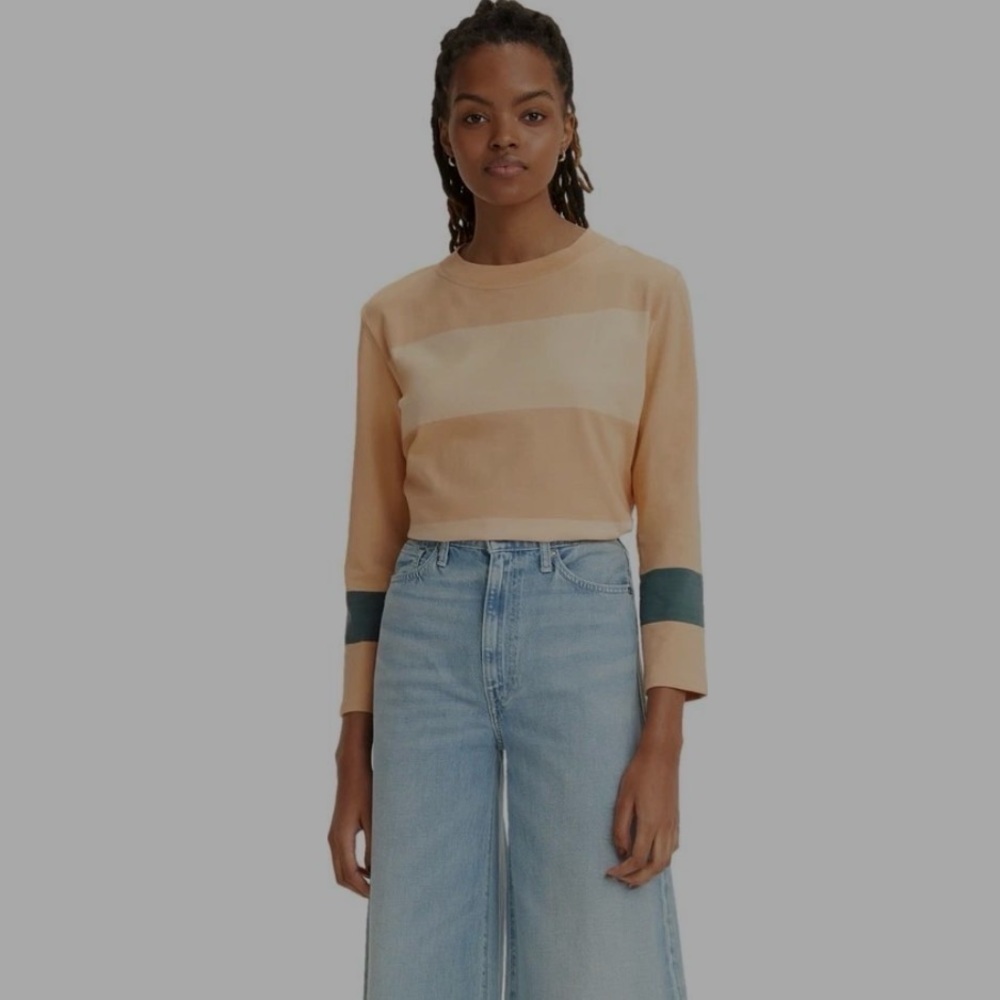 Levi's Made & Crafted Women’s Relaxed Fit Bracelet Long Sleeve T-Shirt Large